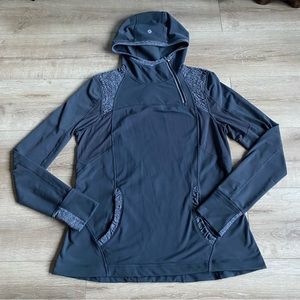 Lululemon size 12 run training gym causal pullover hoodie